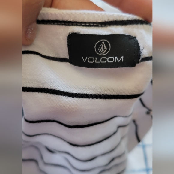 Volcom, strapless, open back, striped, sun dress, M - Picture 7 of 9